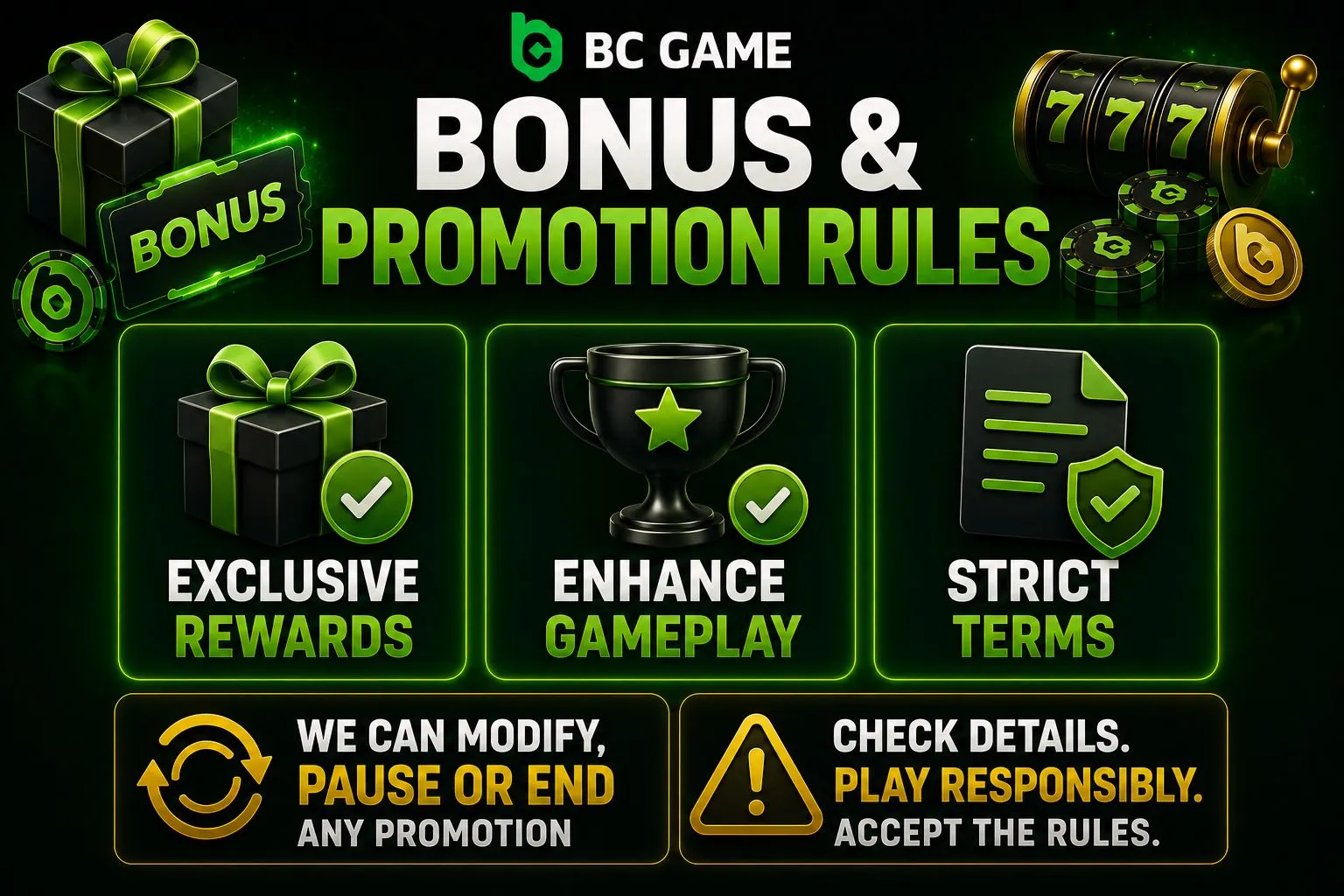 BC Game Bonus and Promotion Rules