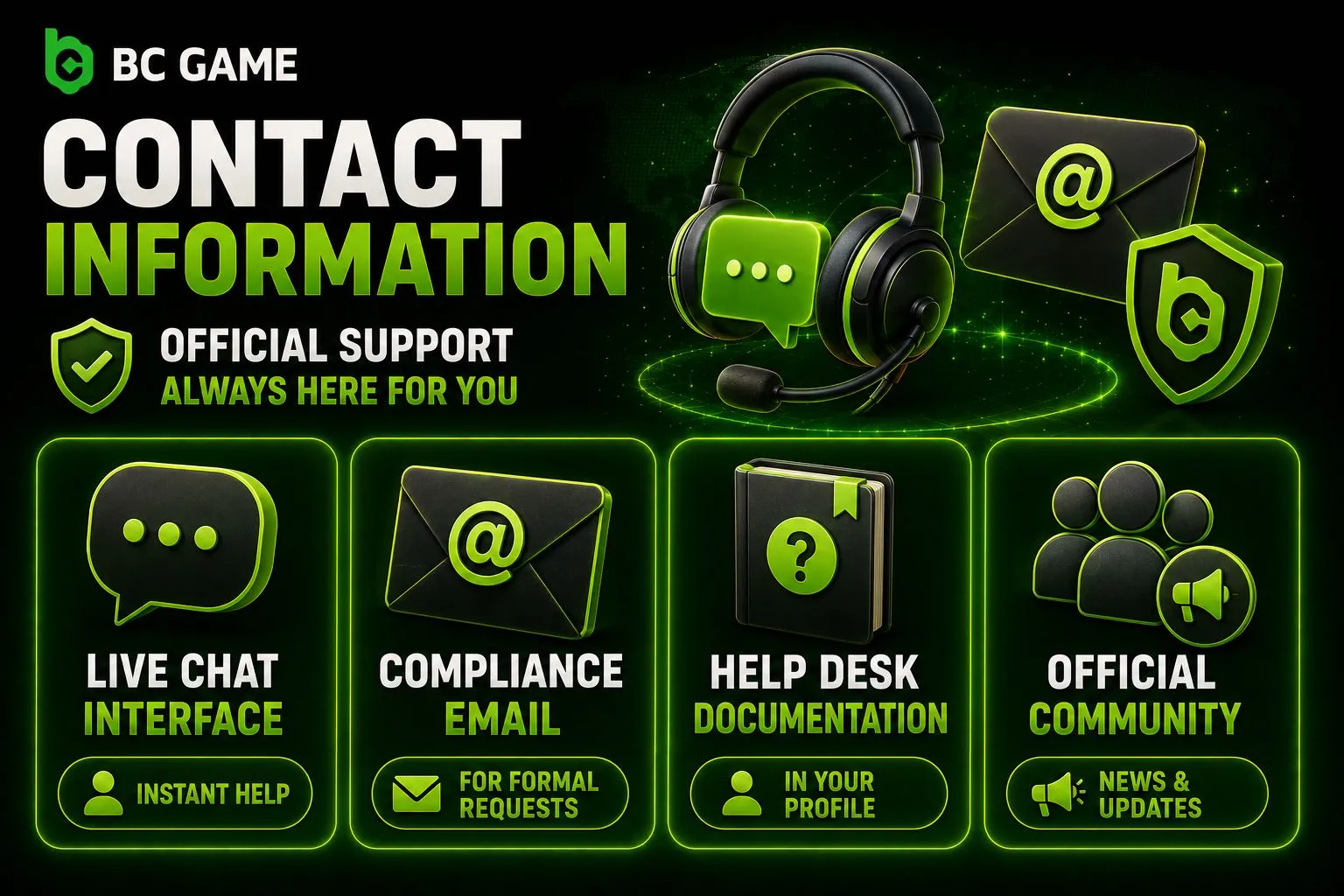 BC Game Contact Information