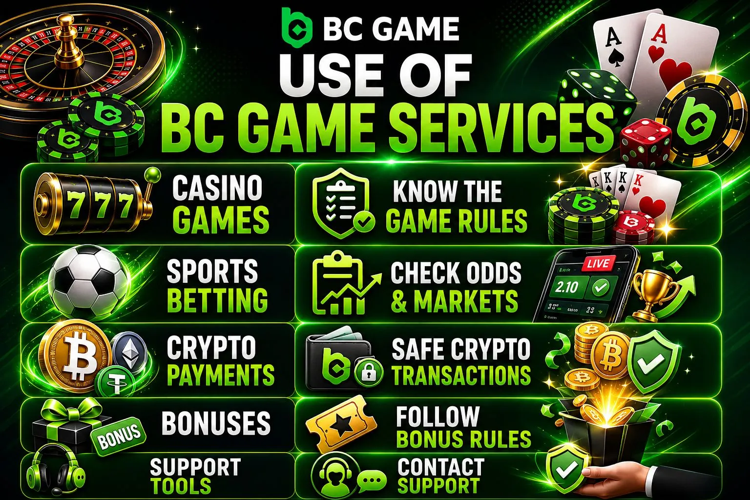Use of BC Game Services